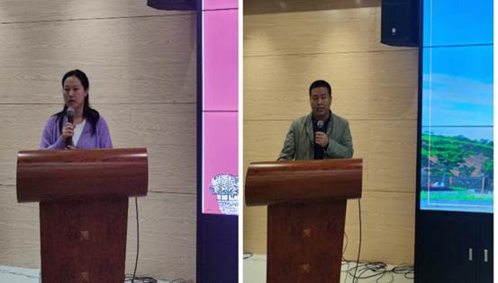 说明: 图5安振翼、曹泰峰主任作报告