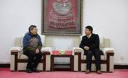北京大学图书馆馆长朱强一行赴我校考察指导工作